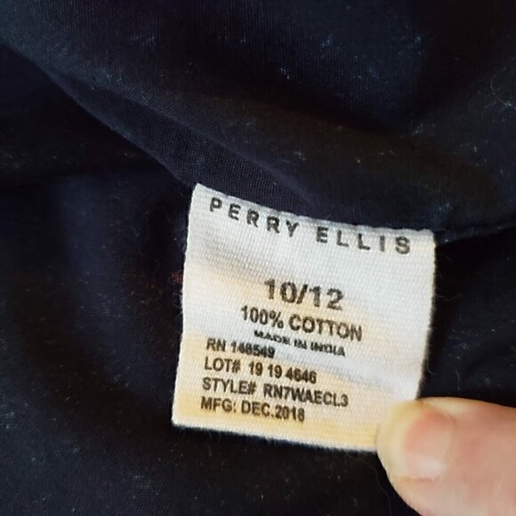 Like NEW Perry Ellis Boys Short Sleeve Button-Down Shirt - Picture 7 of 8